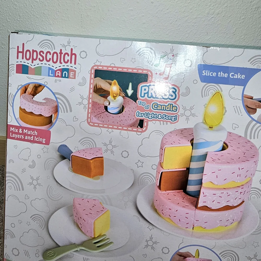 First Birthday Cake Topper Set - Pink and White